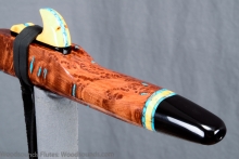 Redwood Burl Native American Flute, Minor, Mid B-4, #K44K (11)